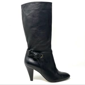 Arturo Chiang Sonora Tall Heeled Leather Boots Size 7.5
